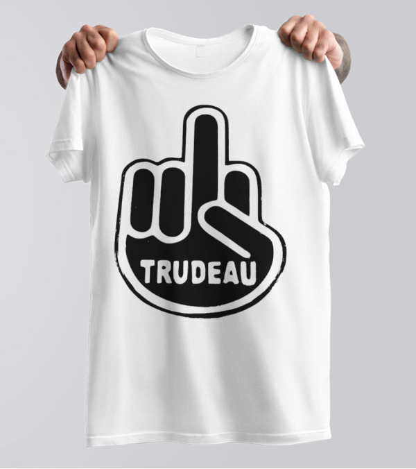 Trudeau Middle Finger Hand Gesture T-Shirt