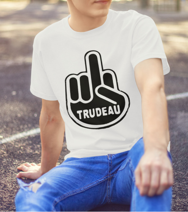 Trudeau Middle Finger Hand Gesture T-Shirt