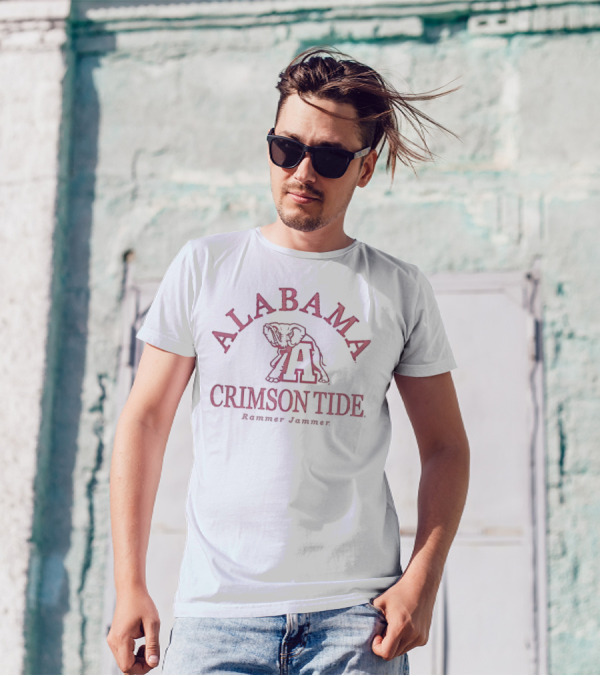 Alabama Crimson Tide Rammer Jammer Elephant T-Shirt