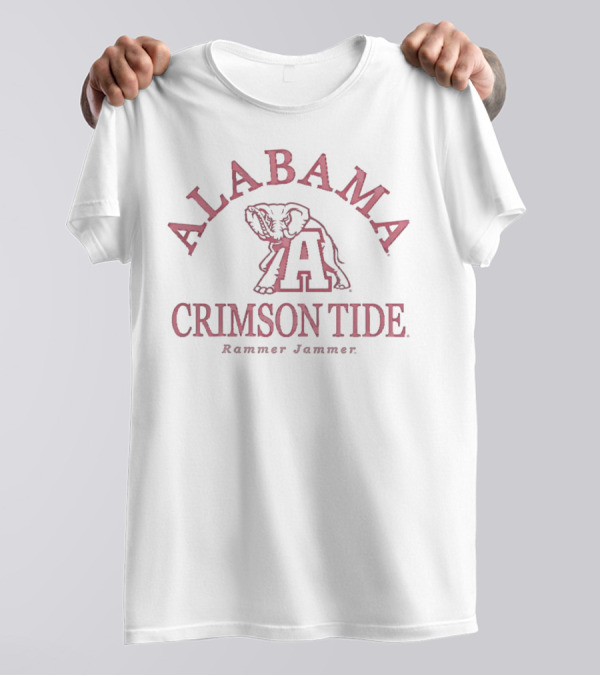 Alabama Crimson Tide Rammer Jammer Elephant T-Shirt