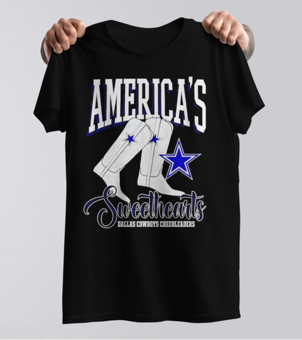America's Sweethearts Dallas Cowboys Cheerleaders Boots T-Shirt