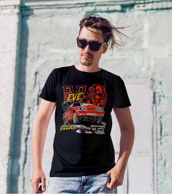 Eve Nic Roberts Devils Glue Racing Bully Tuned Nitrous Outlet Nitro Mustang T-Shirt