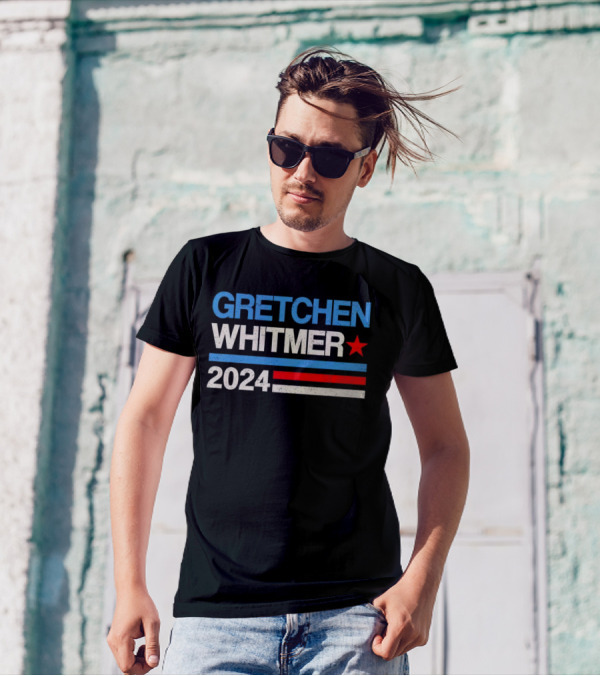 Gretchen Whitmer 2024 Red White Blue Star T-Shirt