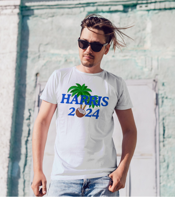 Harris 2024 Coconut Palm Tree T-Shirt