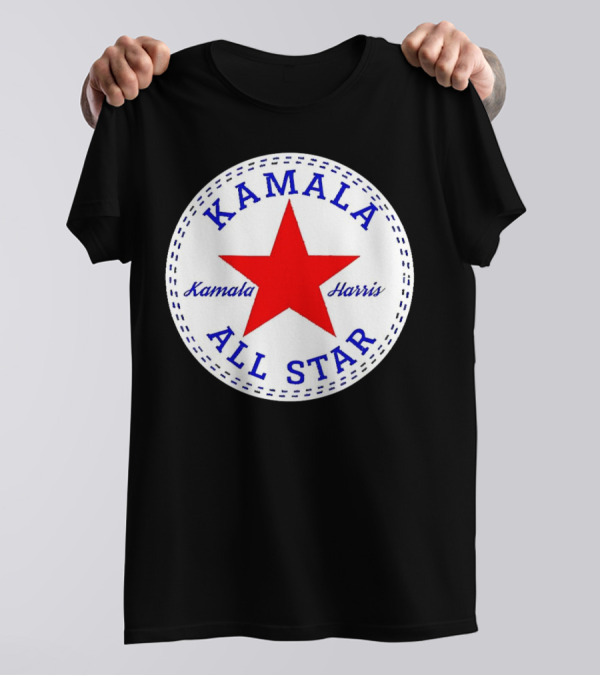 Kamala Harris All Star Red Star Emblem T-Shirt