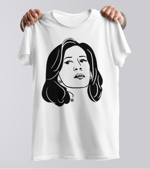 Kamala Harris Face Heavyweight Black T-Shirt