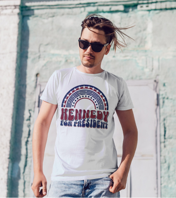 Kennedy For President USA Rainbow T-Shirt
