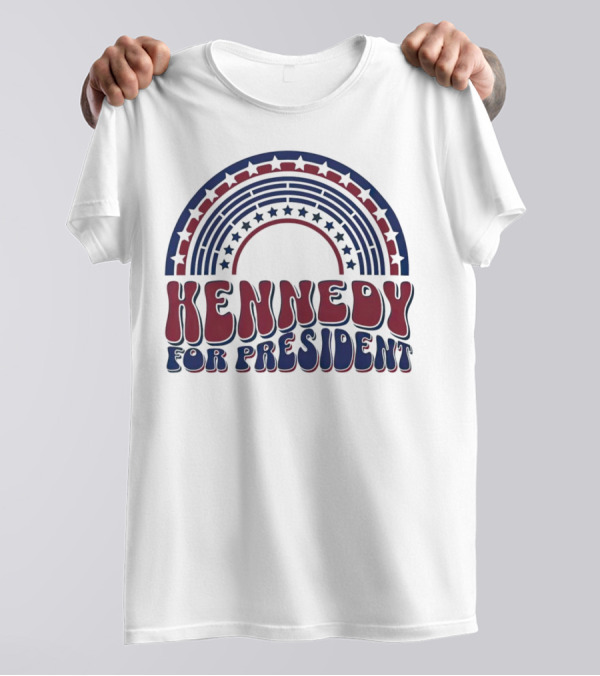 Kennedy For President USA Rainbow T-Shirt