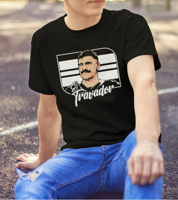 Travis Kelce El Travador NFL Football Player Caricature T-Shirt