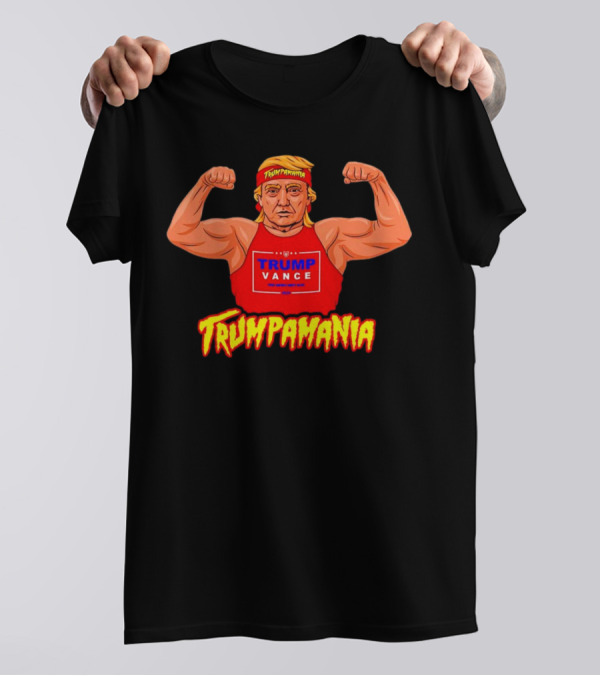 Trump Vance Trumparmania Flexing Muscles Image T-Shirt
