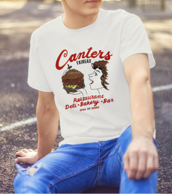 Canter's Deli Restaurant Bakery Bar Fairfax Los Angeles Open 24 Hours T-Shirt