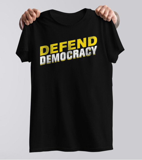 Defend Democracy Bold Vintage T-Shirt