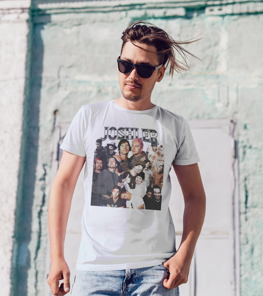 Joshler Collage Of Band Members And Group Poses T-Shirt