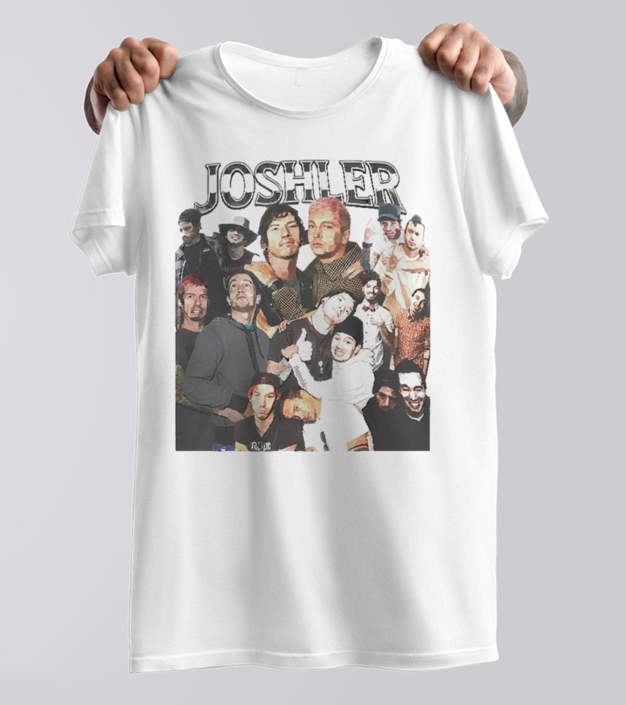 Joshler Collage Of Band Members And Group Poses T-Shirt