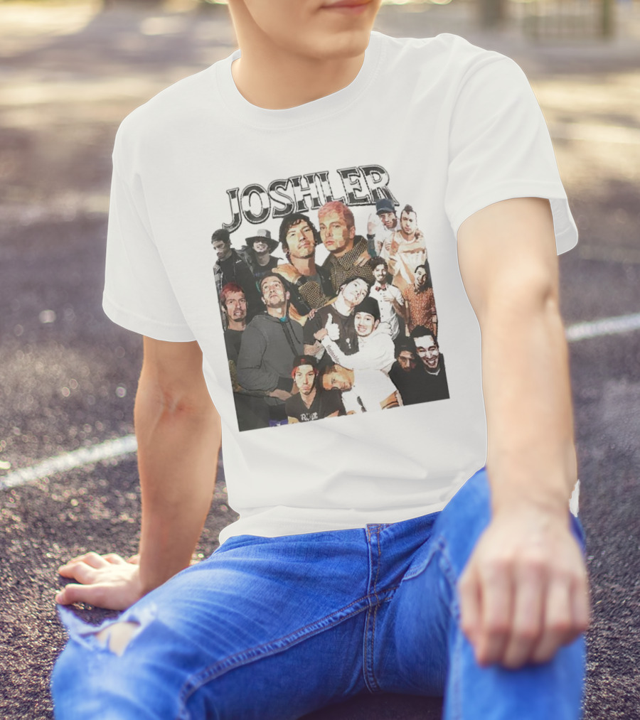 Joshler Collage Of Band Members And Group Poses T-Shirt