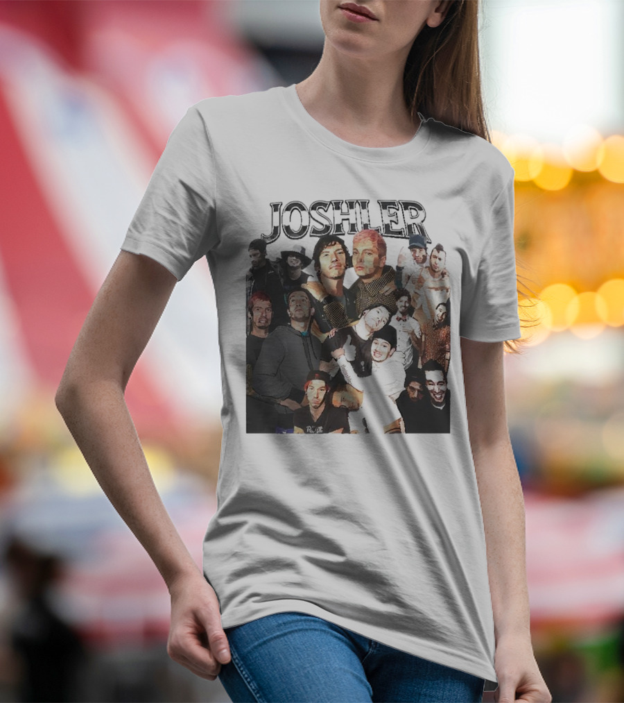 Joshler Collage Of Band Members And Group Poses T-Shirt