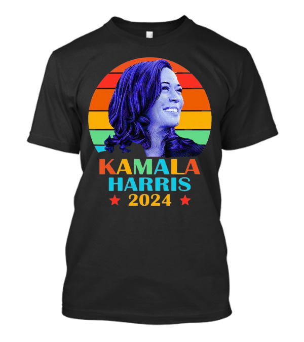 Kamala Harris 2024 Vote President Kamala Harris Election Campaign Vintage Rainbow T-Shirt