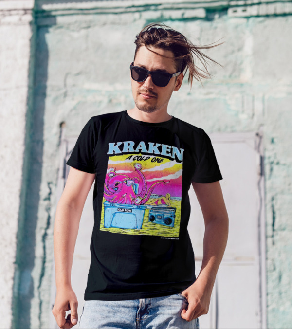 KRAKEN A COLD ONE OLD ROW BEACH CLUB T-Shirt