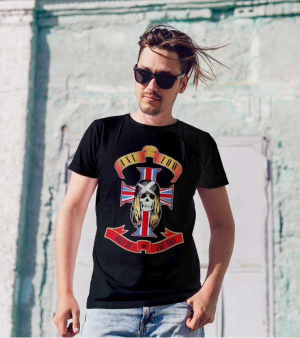 AXL LOW Skull Out Of The Box Union Jack Cross T-Shirt
