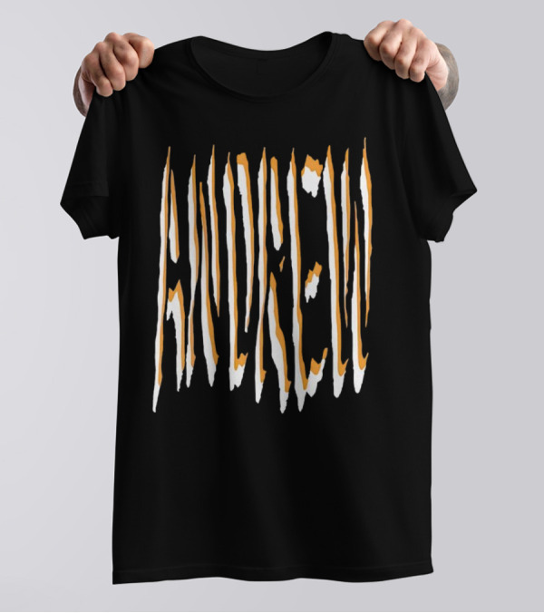 Euphoria Rue Bennett Zendaya Andrew Distorted Text T-Shirt