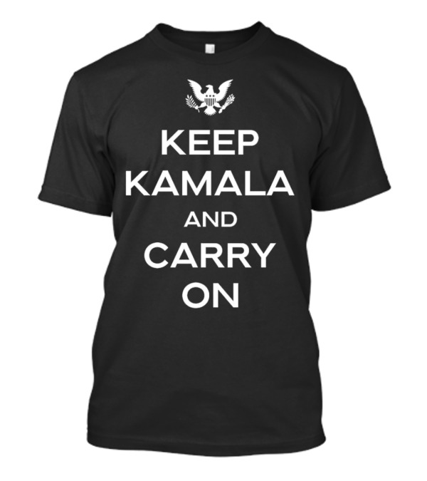 Keep Kamala And Carry On With Presidential Eagle T-Shirt