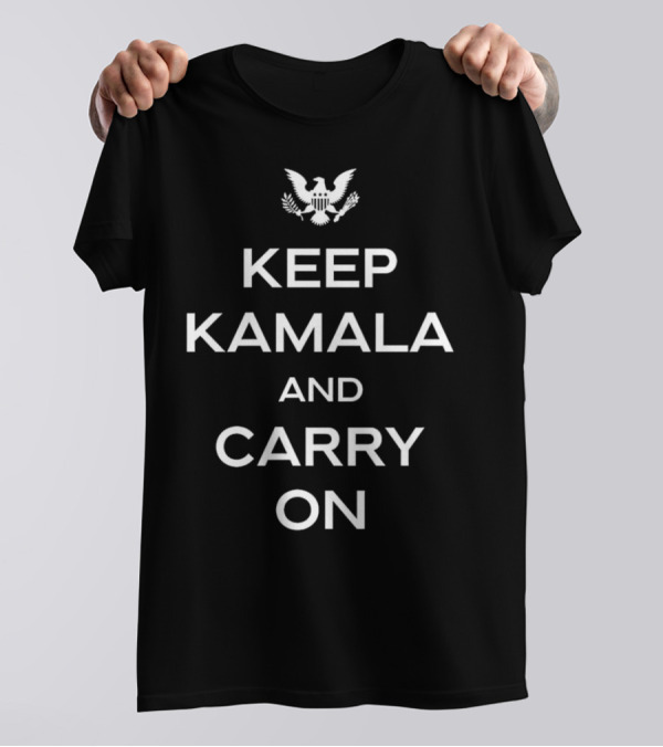 Keep Kamala And Carry On With Presidential Eagle T-Shirt