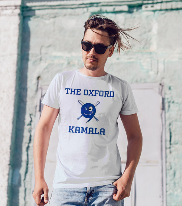 The Oxford Kamala Winking Face With Crossed Baseball Bats T-Shirt