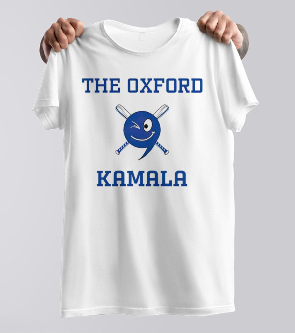 The Oxford Kamala Winking Face With Crossed Baseball Bats T-Shirt