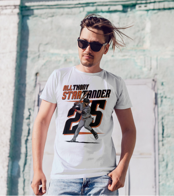 Anthony Santander All-Star Baseball Player Number 25 Baltimore T-Shirt