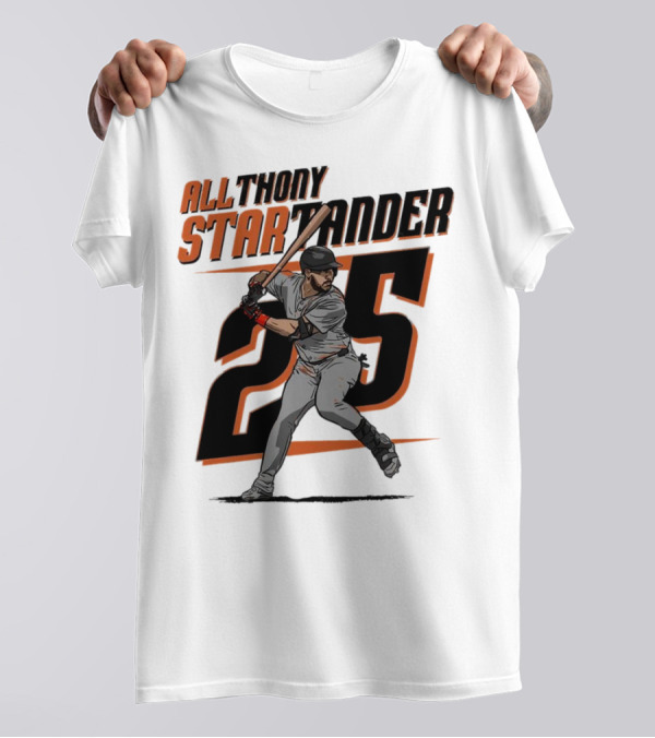 Anthony Santander All-Star Baseball Player Number 25 Baltimore T-Shirt