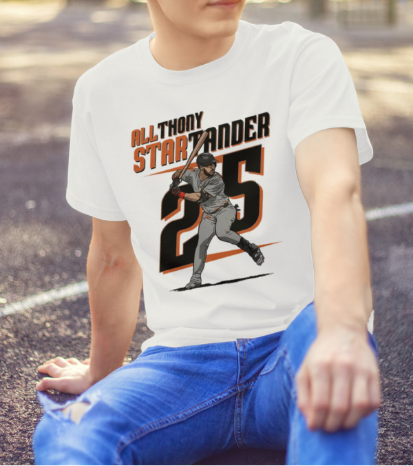 Anthony Santander All-Star Baseball Player Number 25 Baltimore T-Shirt