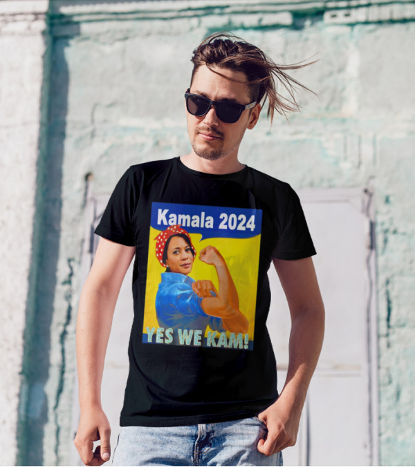 Kamala 2024 Yes We Kam Rosie The Riveter T-Shirt