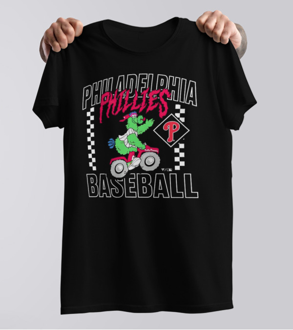 Philadelphia Phillies Baseball Phanatic Scooter Race T-Shirt