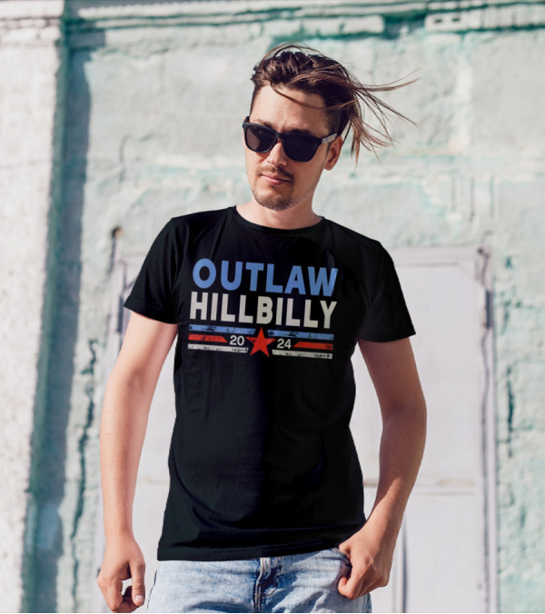 Outlaw Hillbilly 2024 Star And Stripes T-Shirt