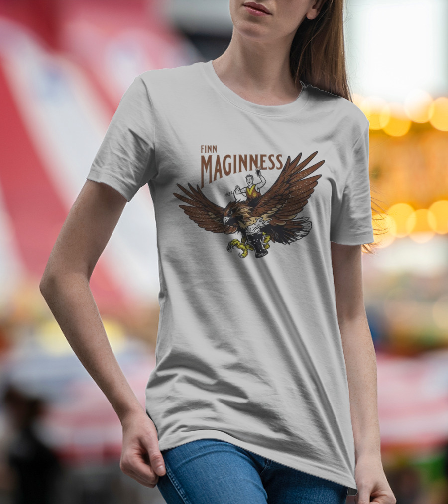 Finn Maginness Eagle Illustration With Number 37 And Football T-Shirt