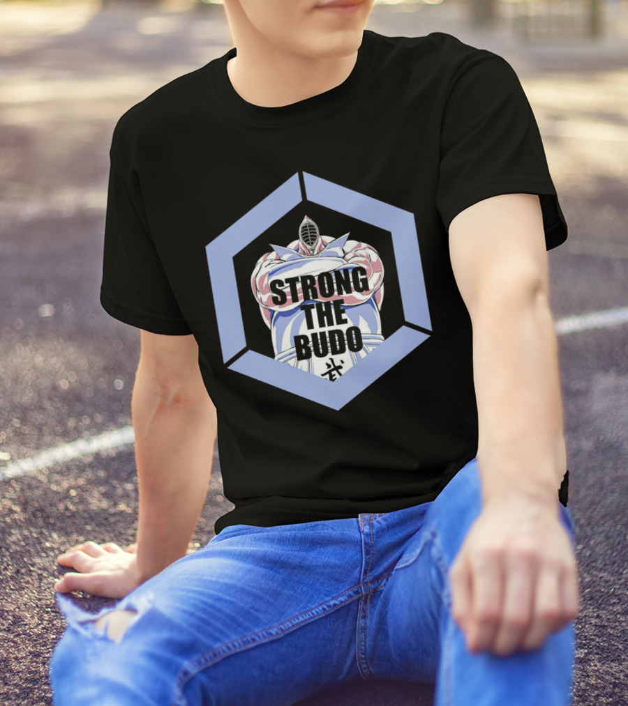 Strong The Budo Martial Arts Warrior Hexagon Emblem T-Shirt