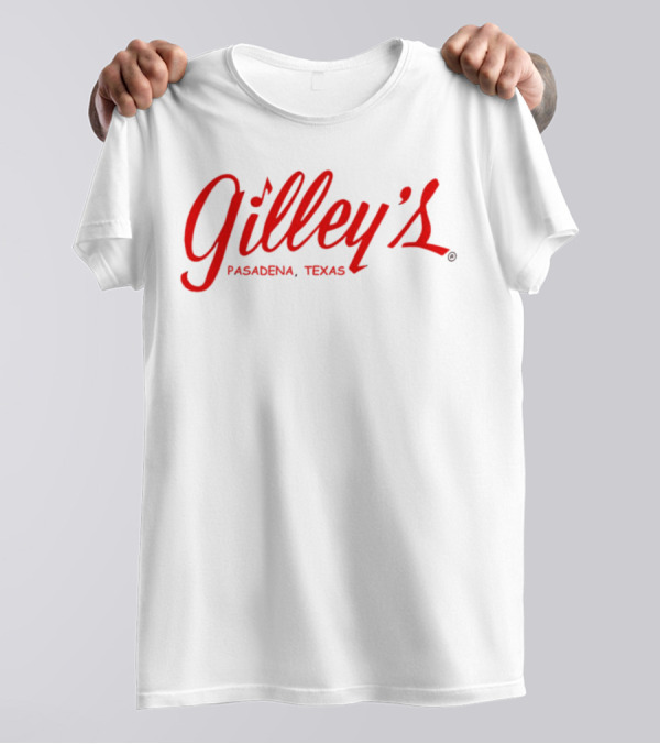 Gilley's Pasadena Texas Retro Logo Red Script T-Shirt