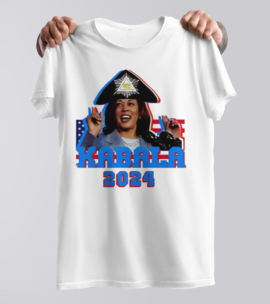 Kabala 2024 Aarashidart Illuminati Eyepatch Patriot T-Shirt