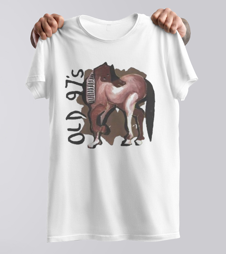 Old 97’s Abstract Horse Painting American Primitive T-Shirt