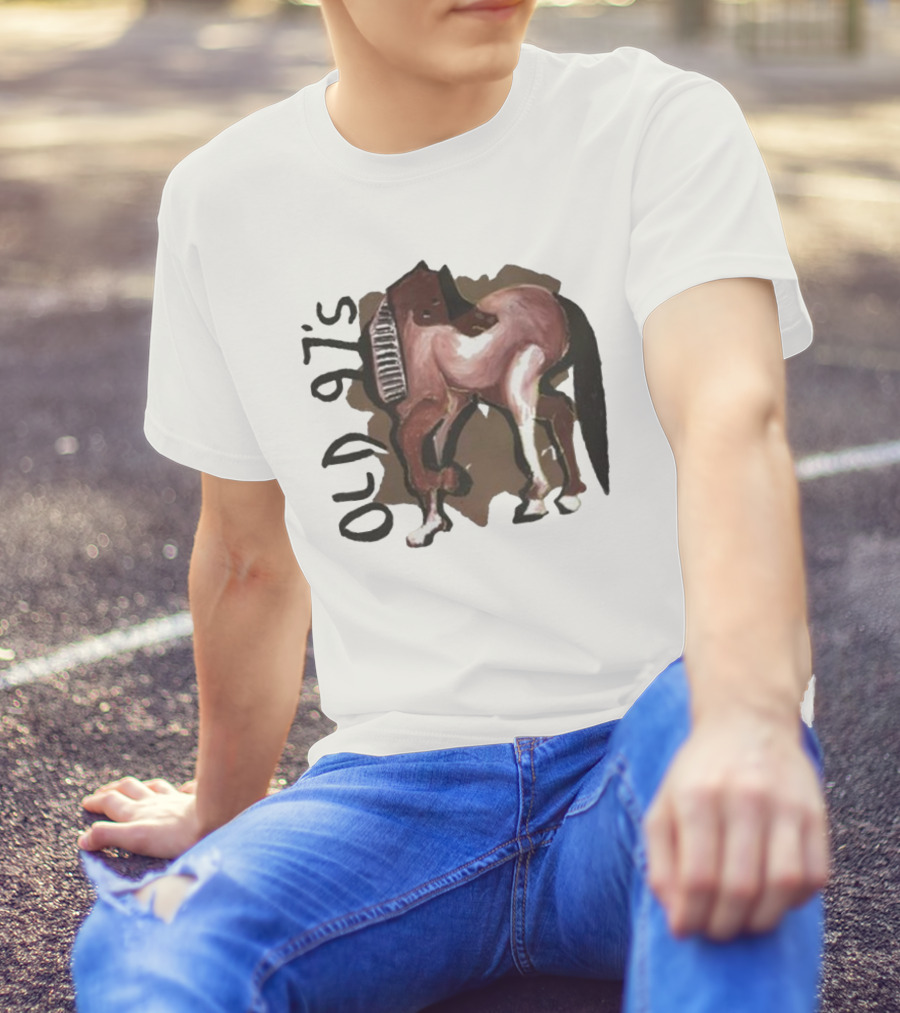 Old 97’s Abstract Horse Painting American Primitive T-Shirt