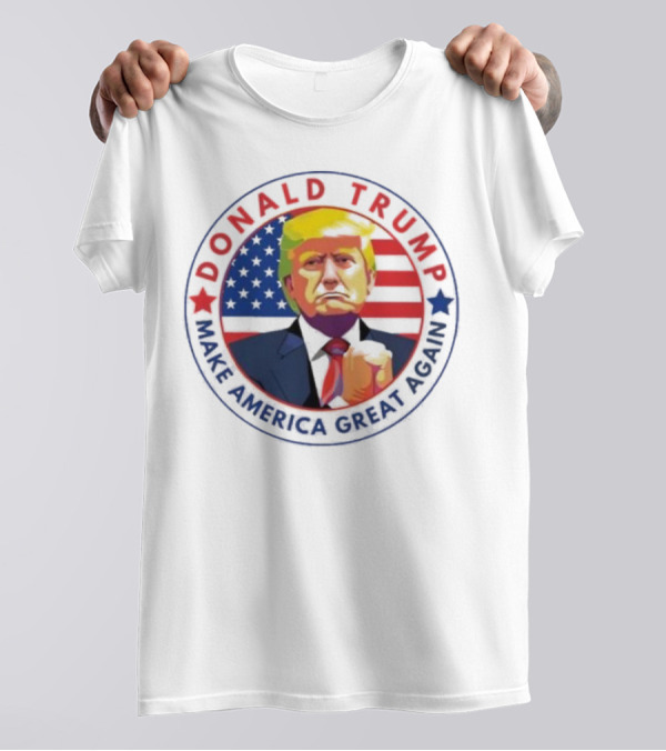 Donald Trump Make America Great Again 2024 Flag Iconic T-Shirt