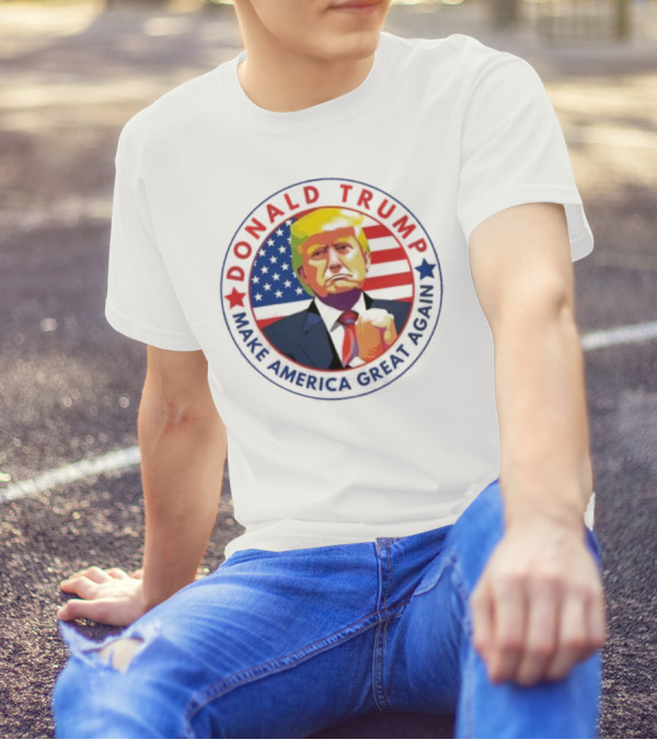 Donald Trump Make America Great Again 2024 Flag Iconic T-Shirt