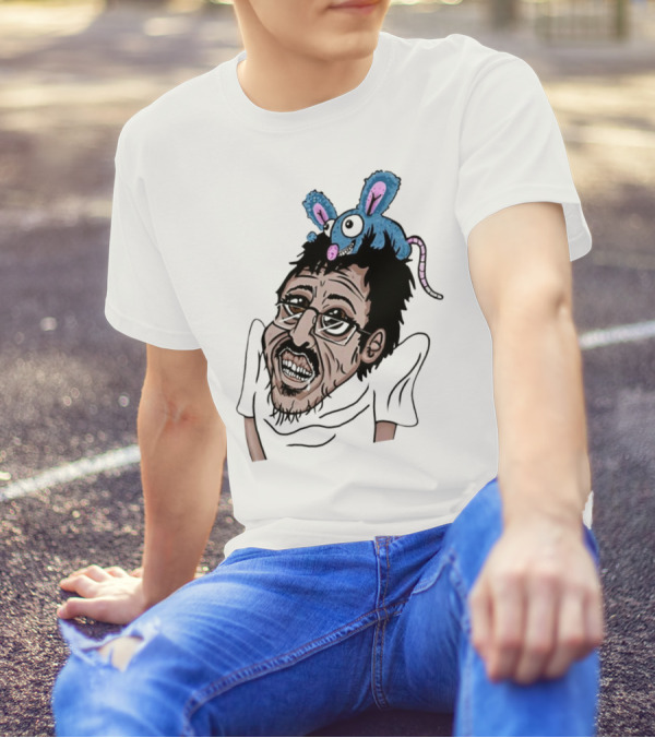 Ricky Berwick With Cartoon Rat On Head T-Shirt