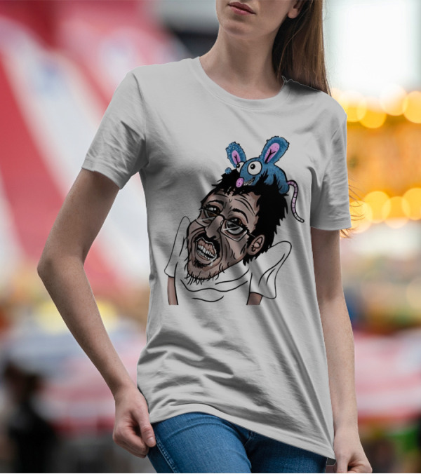 Ricky Berwick With Cartoon Rat On Head T-Shirt