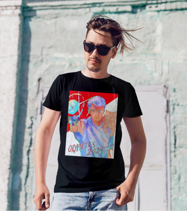 Yusuf Dikeç Anime Style With Cat Archery Olympics T-Shirt