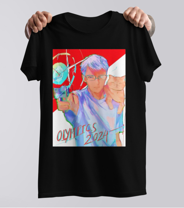 Yusuf Dikeç Anime Style With Cat Archery Olympics T-Shirt