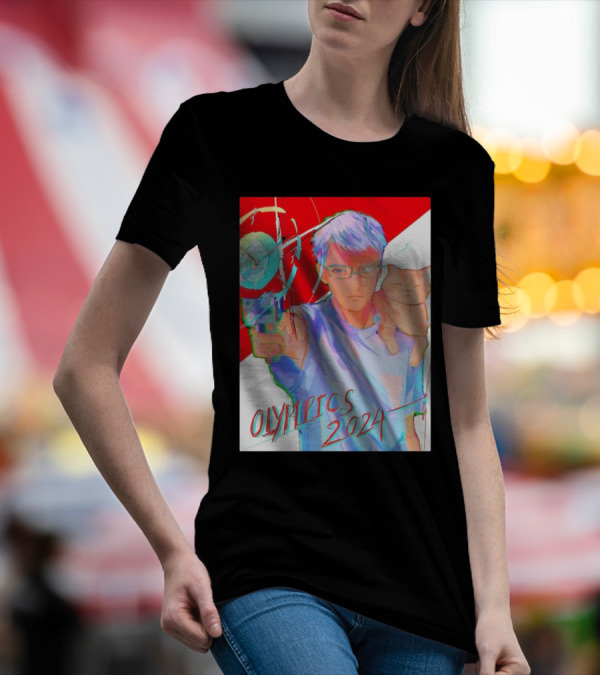 Yusuf Dikeç Anime Style With Cat Archery Olympics T-Shirt