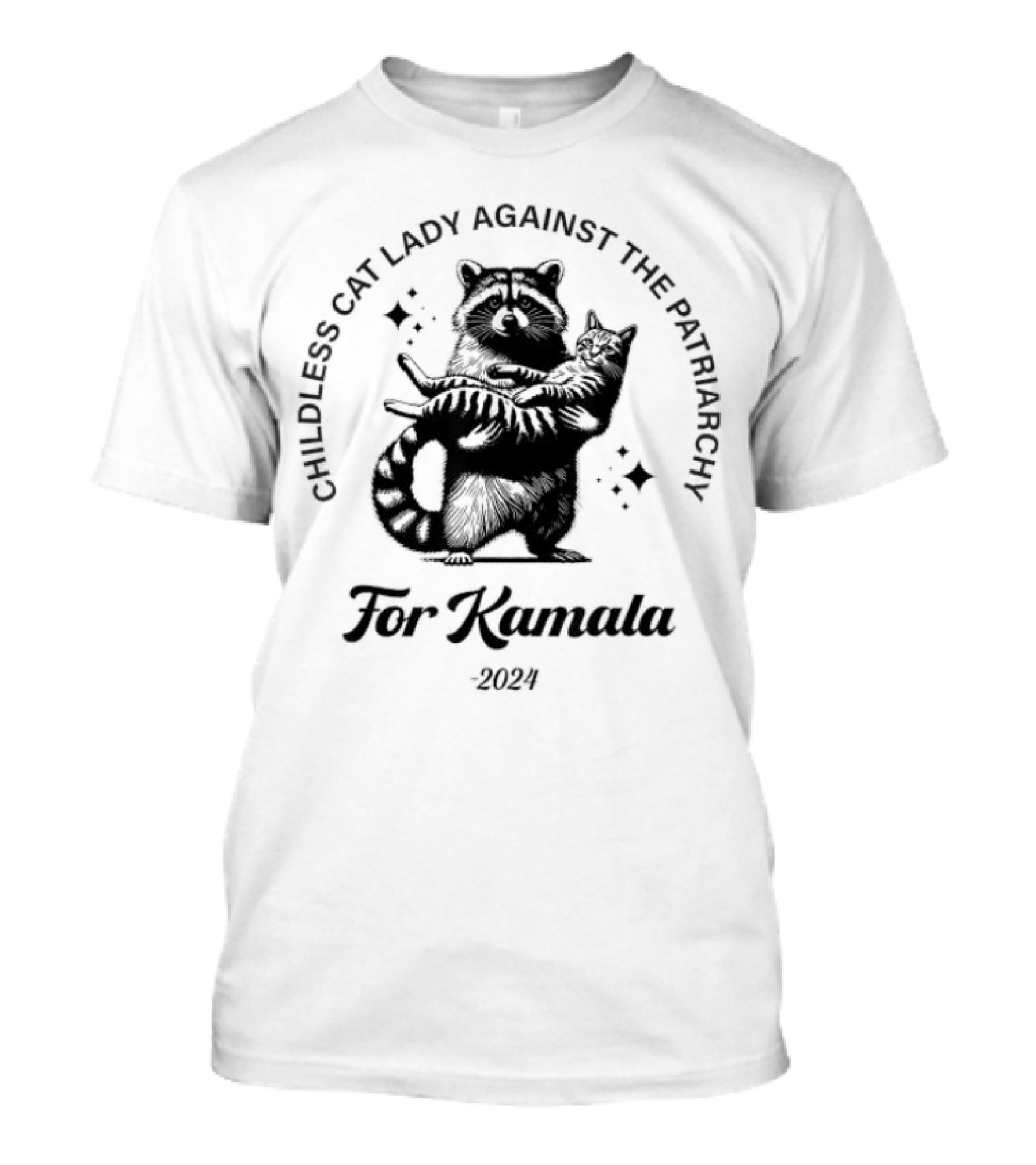 Childless Cat Lady Against The Patriarchy For Kamala T-Shirt