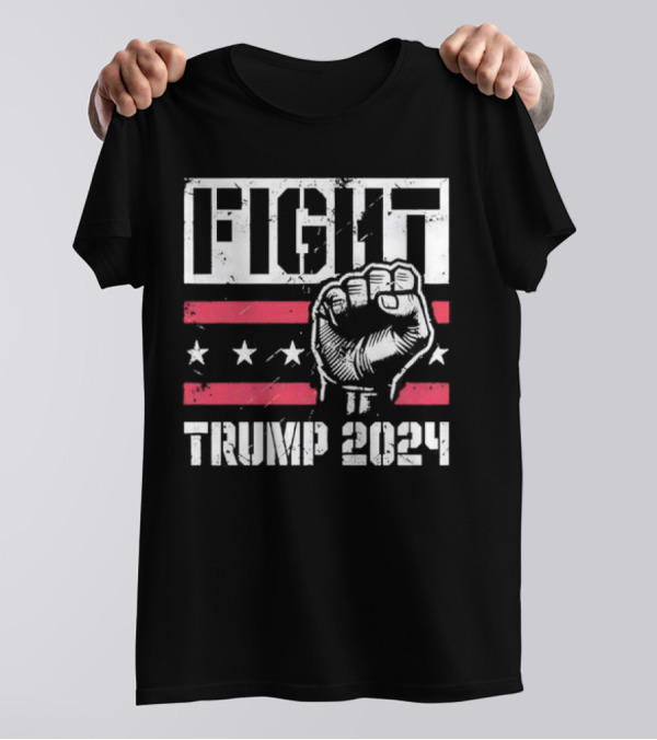 Fist And Stars Fight Trump T-Shirt