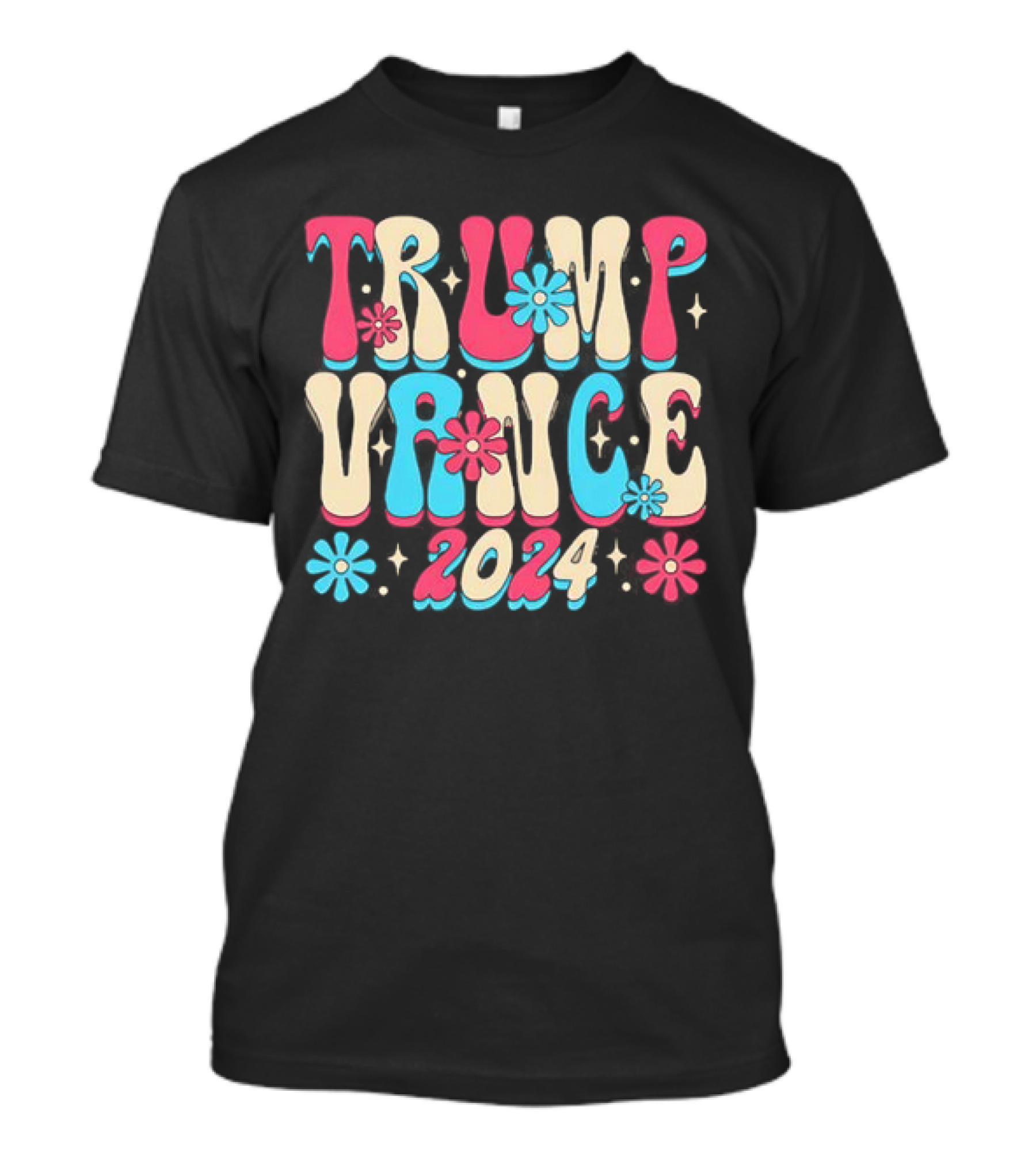 Trump Vance Groovy 2024 Floral T-Shirt